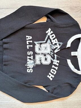 Full Tilt North High 92 All Stars Ribbed Long Sleeve Top